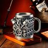 Interesting Creative 450ml Coffee Cup Ornament Engine Cup Engine Mug Suitable for Car Enthusiasts As a Gift
