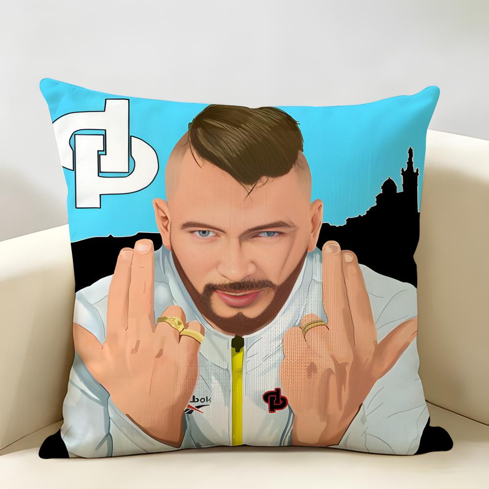 Рэпер JJuL Cest Pas Des Lol Наволочка Натуральный Лен Органическая Ткань Двусторонняя Печать Декор Комнаты Дивана Наволочка