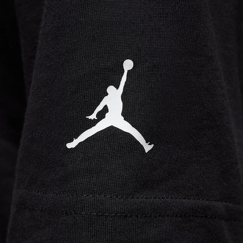 Jordan Футболка с круглым вырезом, модная, удобная, универсальная, с коротким рукавом, детские топы IO2294-010