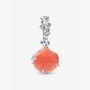 Coral Colored Shell Double Dangle Charm 793821C01