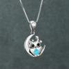 Moon Stars Owl Necklace European and American Fashion Personality Versatile Accessories