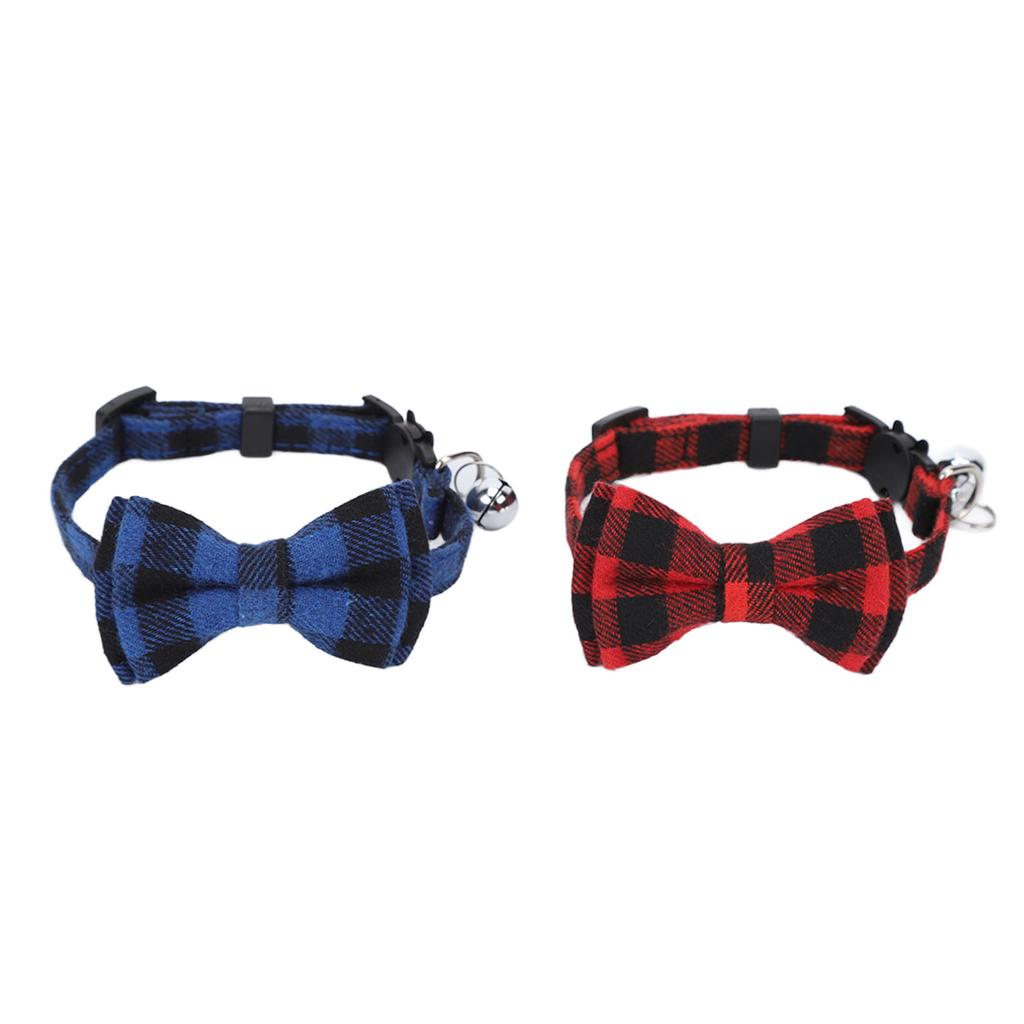 4 шт. Ошейник для питомца в клетку, съемный, удобная безопасная пряжка, милый уникальный галстук-бабочка для маленьких собак