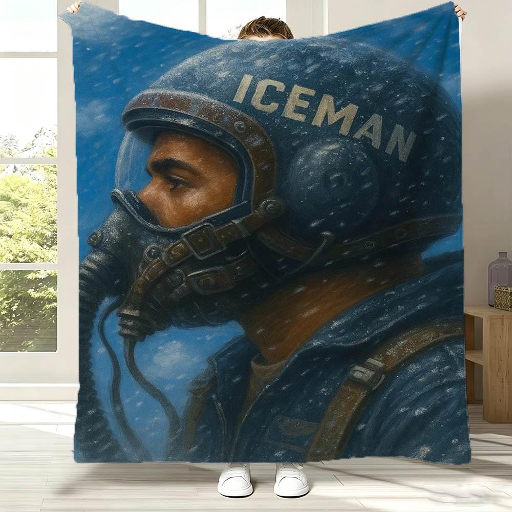 Rapper D-Drake Iceman Music 2026 Album Flannel Blanket Soft Throw Blanket Art For Home Decor Bedroom Bed Sofa Picnic Fans Gifts