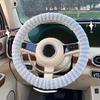 38CM Winter Car Steering Wheel Covers Plush Warm Lint Fashion Cute Product Interior Accessories for Woman Girls Female Driver
