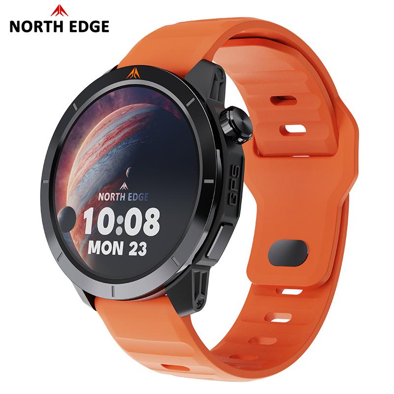 NORTH EDGE X-TREK 2 GPS Трек Умные Спортивные Часы 1.43 Amoled Экран Водонепроницаемые Часы Высотомер Компас Мониторинг Здоровья Часы