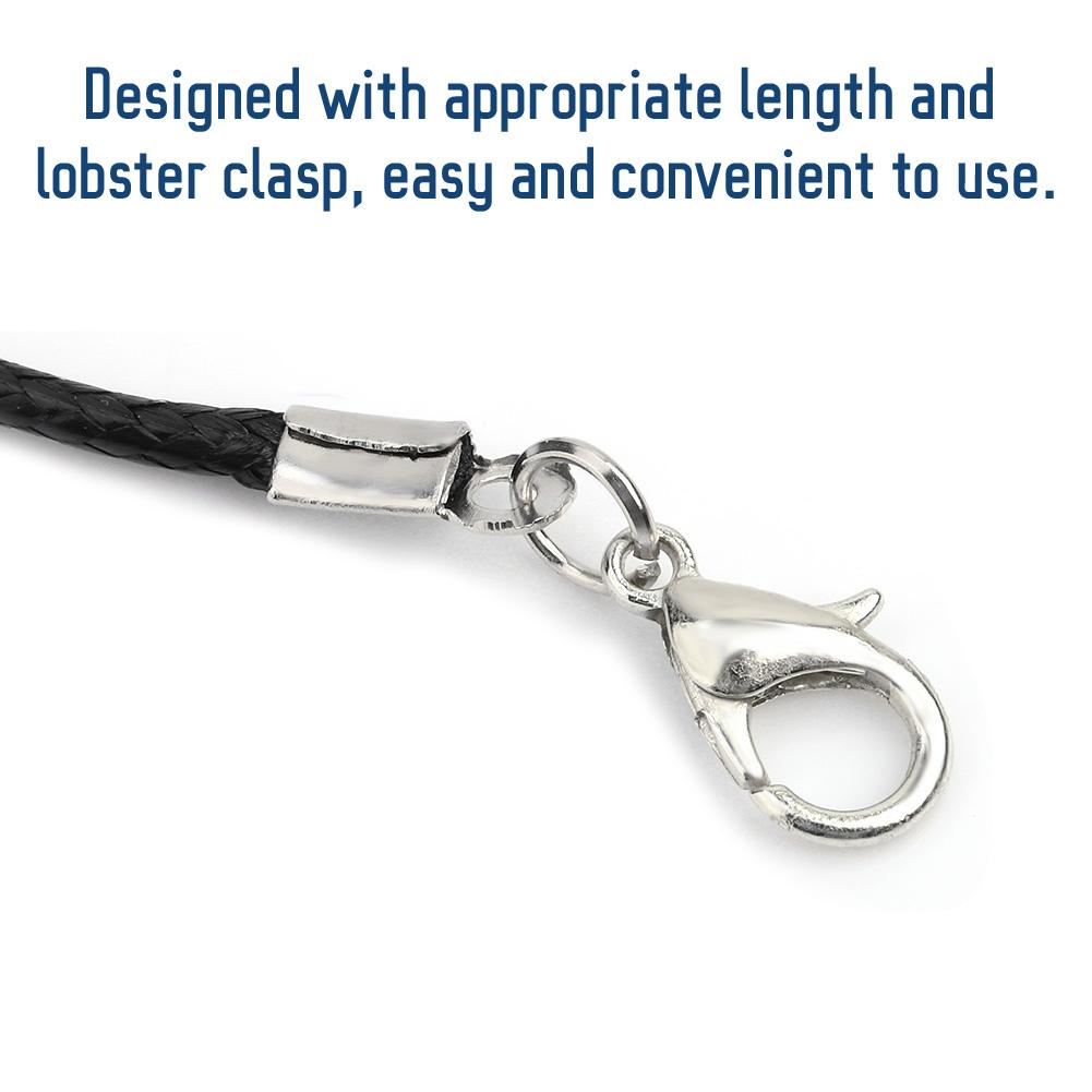 100 шт. Застежка-карабин из вощеной веревки, вощеная нить, кожаный шнур, ожерелье, ювелирные изделия своими руками, аксессуар