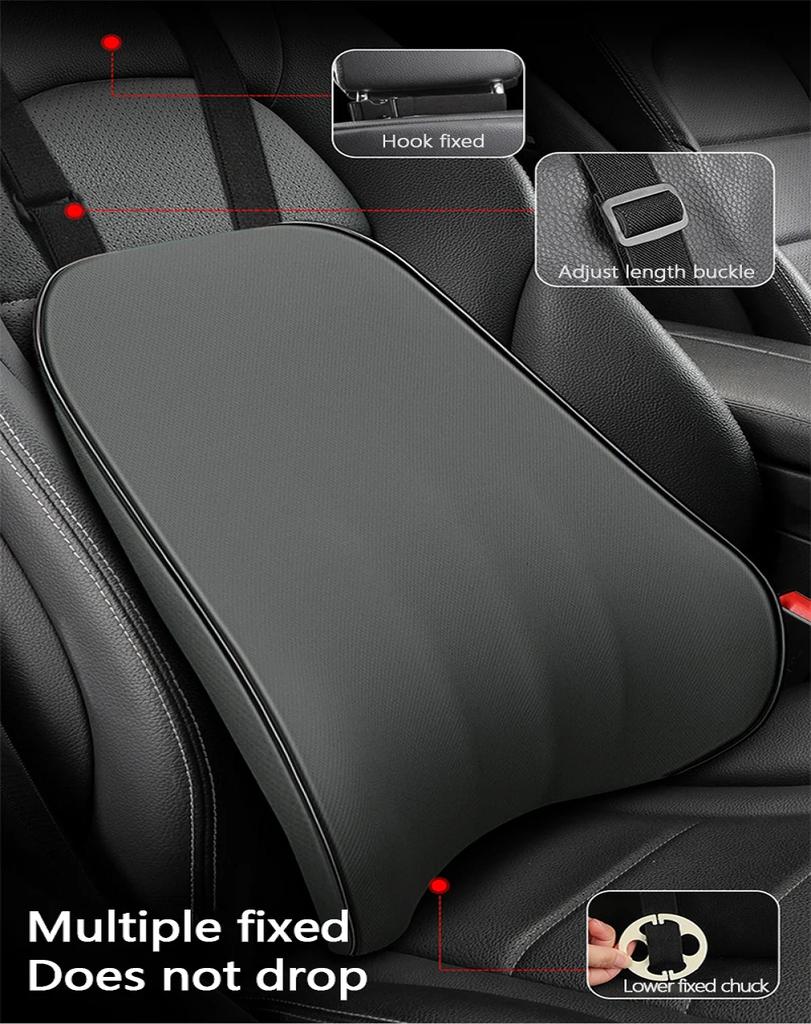 High Flexibility Memory Foam Rest Back Pillow for Car Seat Slow Rebound Backrest Lumbar Support Cushion Relieve Body Soreness