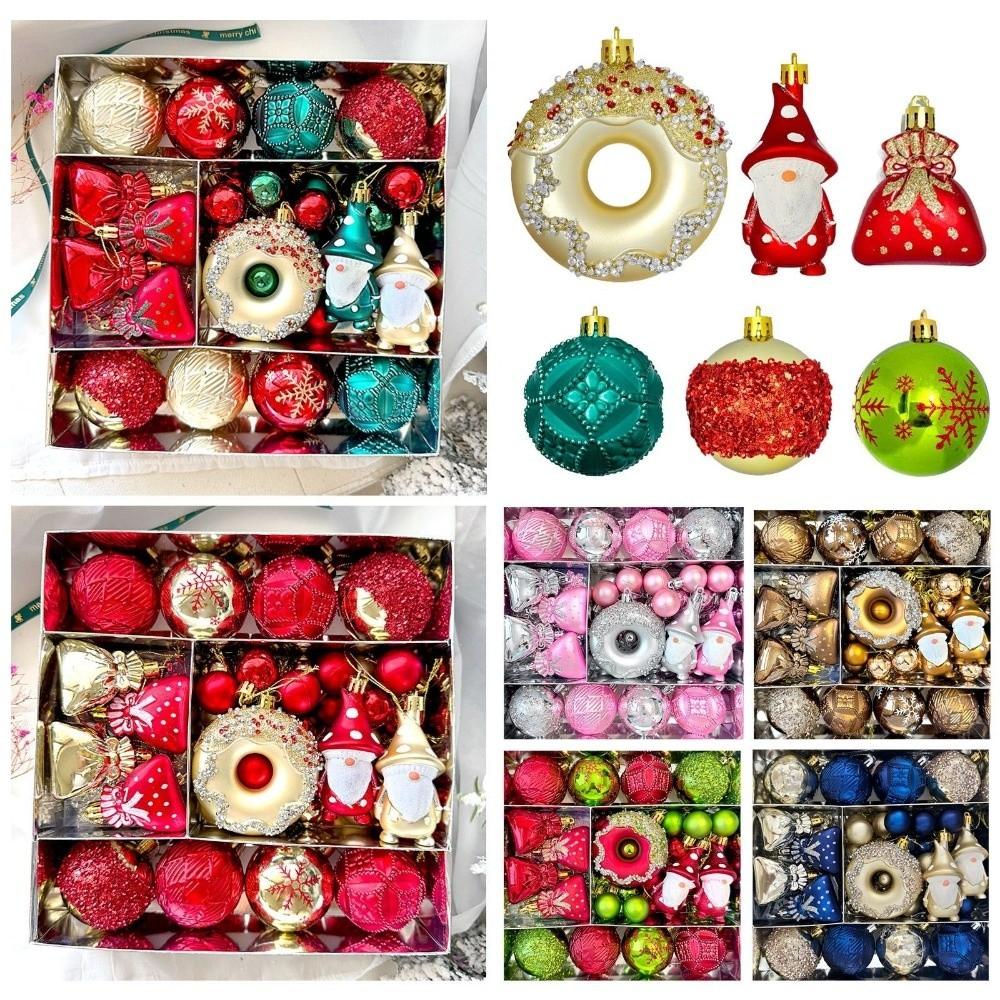 22Pcs/Set 6CM Christmas Tree Balls Creative Xmas Ornament Ball Showcase
