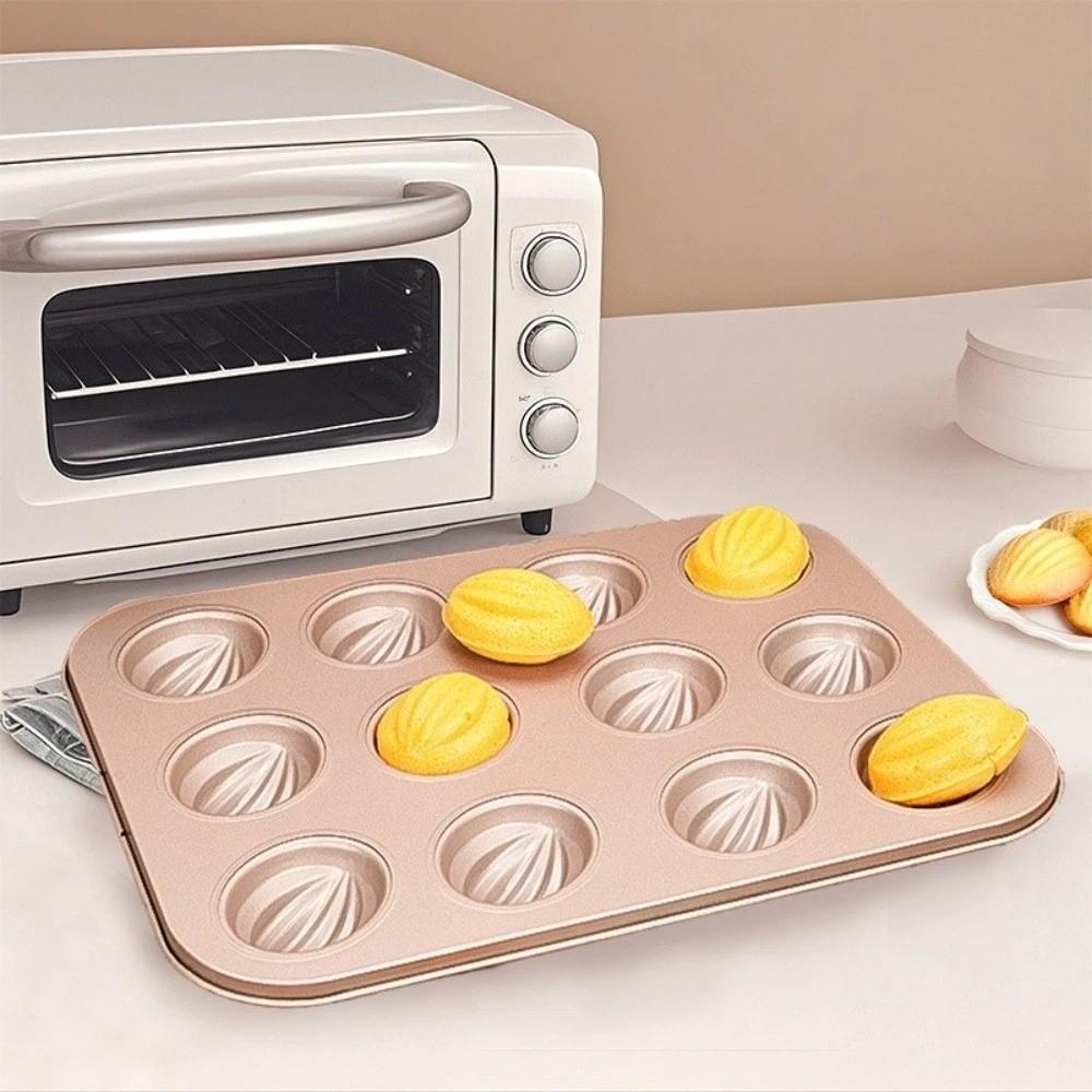 Easy Release Olive-shaped Muffins Mold Carbon Steel Baking Pan Bakeware Dessert Mold DIY Dessert