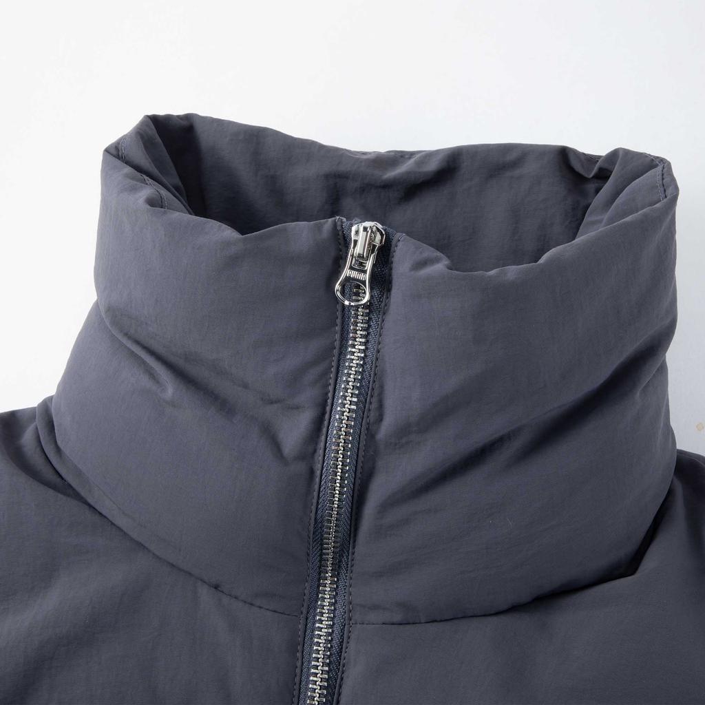 Puma Логотип Теплый Воротник-стойка Свободная Короткая Куртка Женская Куртка Галактический серый 626645-69