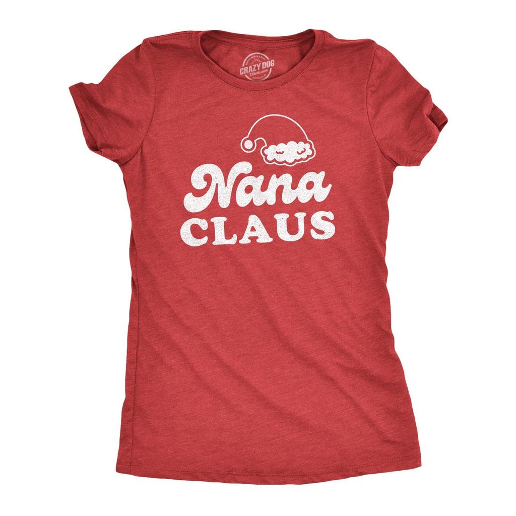 Nana Claus Christmas T-Shirt, Grandma Santa Shirt