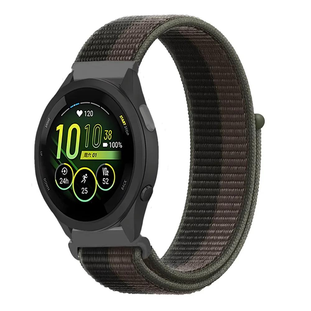 Плетеный нейлоновый ремешок-петля 20 мм 22 мм для Garmin Forerunner 165 55 965 265 255 955 Venu 3 Браслет Garmin Active/Vivoactive 5