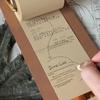 Refillable Kraft Paper Roll Vintage Clipboard DIY Crafts Hanging Writing Pad  for Notes