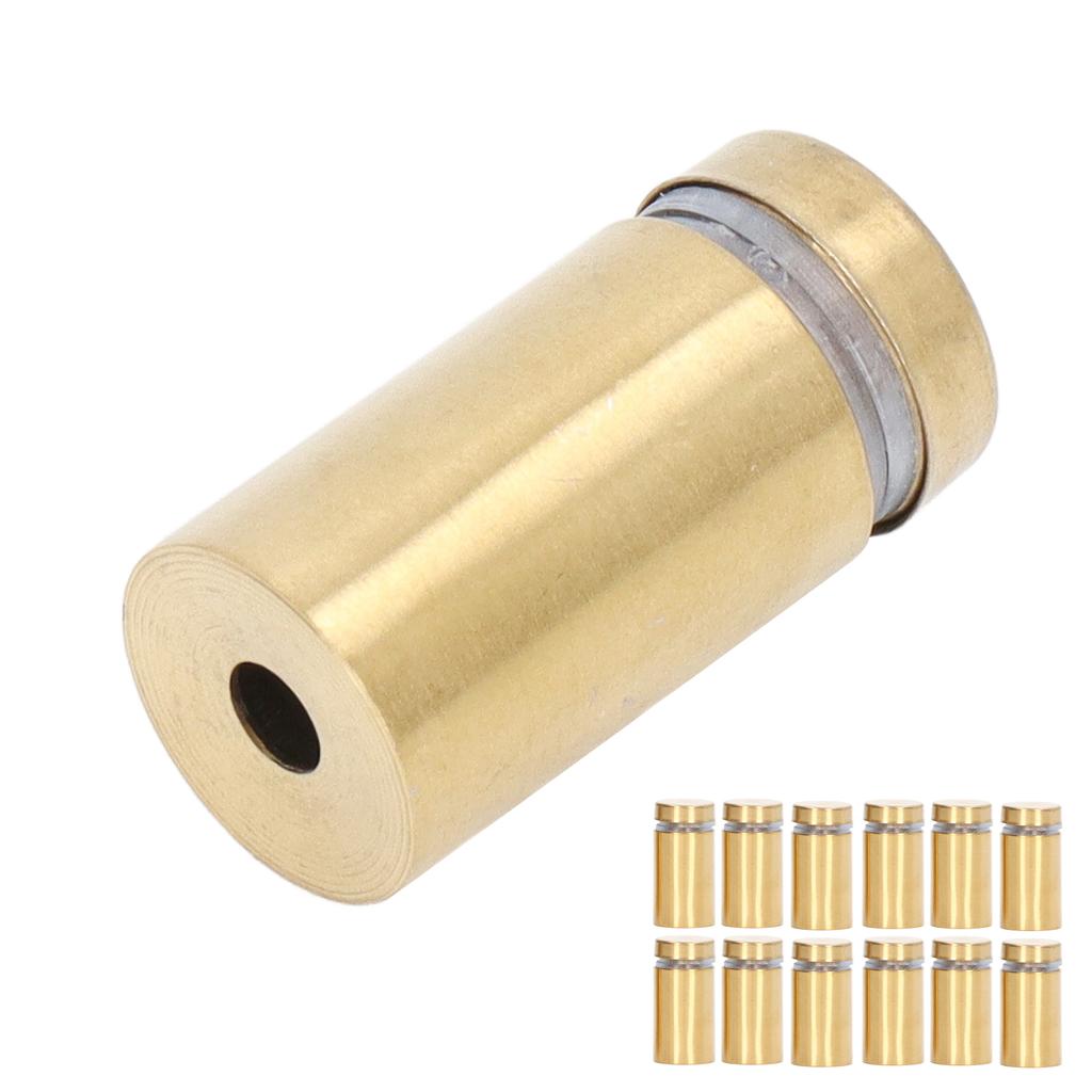 12 Pcs Sign Holders Screw Stainless Steel Advertising Nails 16x30mm Mounting Glass Hardware for Home Decoration