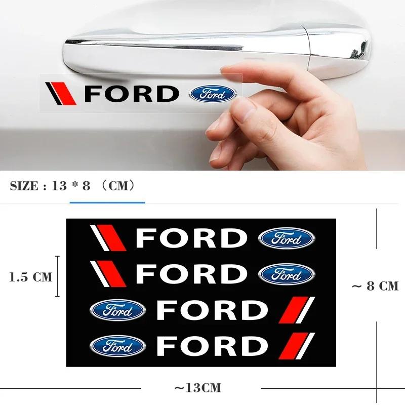 New 2026 Car Sticker Car Door Handle Bowl Scratch Protective Invisible Transparent Silicon Sticker For Ford Mustang Niniature Vo