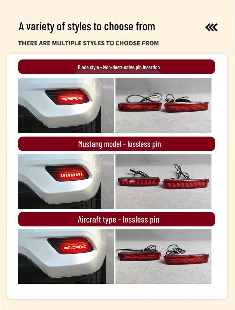 Задний светодиодный стоп-сигнал/противотуманная фара для Nissan Qashqai, Kicks, Classic, Sylphy, Livina, Bluebird, Terra