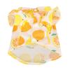 Dog Summer Shirts Lemon Print Breathable Cool Hawaiian Dog Shirts for Small To Medium Puppy Dog Cat