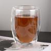 320ml Foreign Wine Glass Modern Drinking Utensils Insulated Beverage Cup Double Layer Glass Juice Coffee Latte Cold Drink Cups