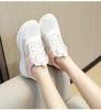Женские кроссовки Flyknit на толстой подошве, Осень 2026 - Увеличивающие рост, Повседневная белая спортивная обувь