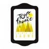 Les Trésors De Lily [R2971] - Small Metal Tray 'Tour De France' Black Yellow (life In Yellow - Mountains) - 21x14cm