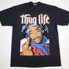 2025 Hot Sale TUPAC SHAKUR T-shirt 2Pac Paisley Lowrider Urban Streetwear Men's Tee Black New Pure Cotton Tshirt