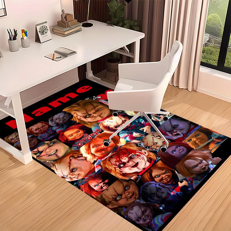 Custom personalization Chucky Print Area Rug - Soft, Washable Non-Slip Indoor Mat,Living Room,Home&Office Decorative Rug