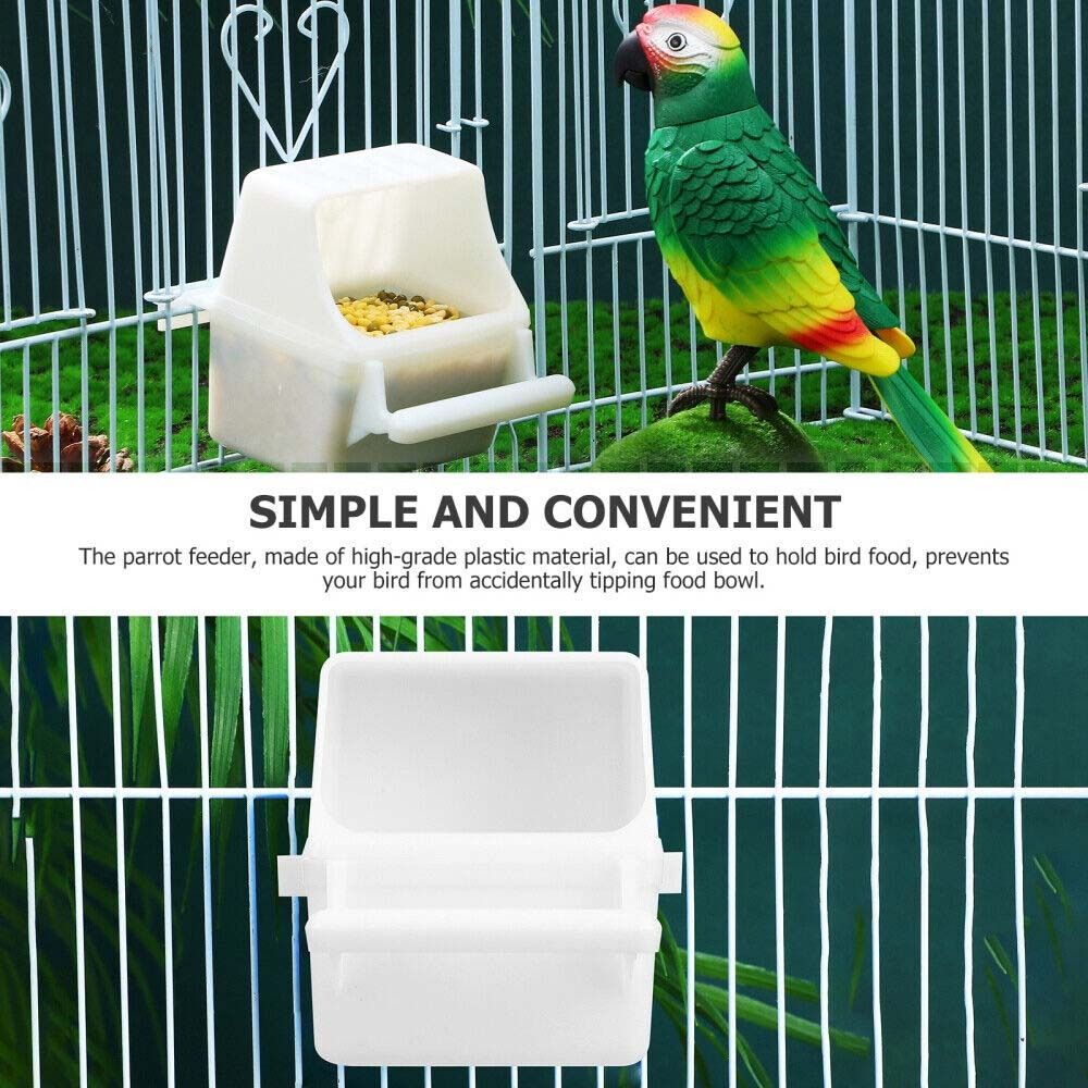 Peony Bird Starling Parrot Bird Cage Food Box Parrot Food Box Bird Feeder Parakeet Water Dispenser