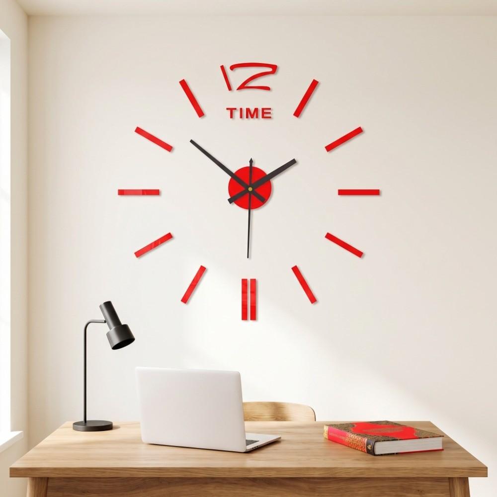 Frameless 3D Wall Clock Battery Operated Mirror Wall Clock Wall Clock Decor Living Room Decor