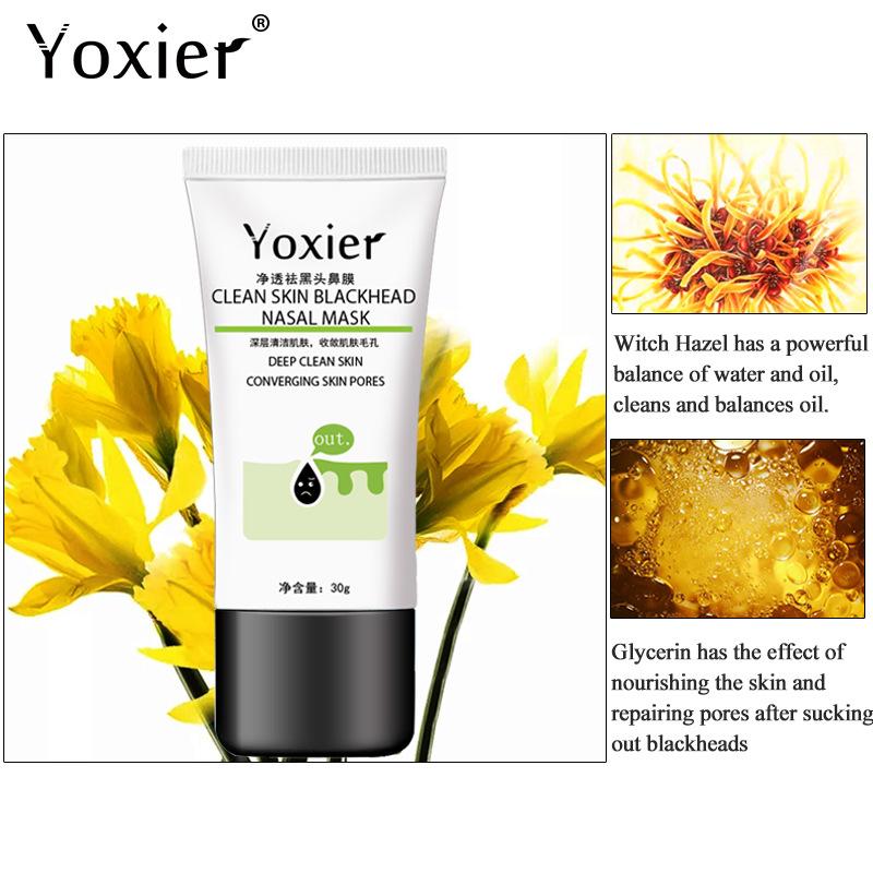 Yoxier Удалить угри, прыщи, пилинг для носа, тканевая маска для ухода за кожей, полоска для пор, черный шилл для лечения прыщей, глубокая очистка черной головы