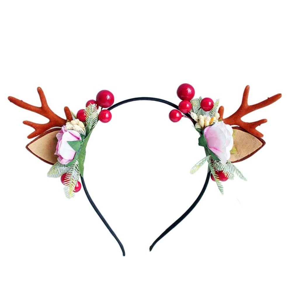 Make Up Flower Branch Hair Accessories Antlers Headband Korean Style Head Hoop Women Hair Band