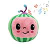 Kawaii Music Doll Cocomelon Watermelon Plush Toy With Melodic Songs And Soft Texture For Kids