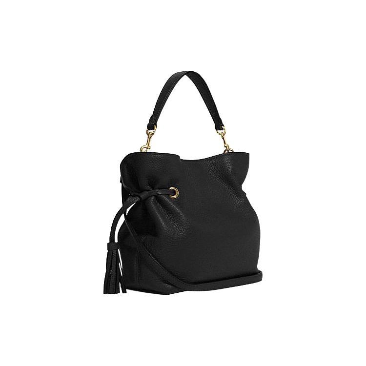 Новая женская сумка COACH Andy из коровьей кожи, сумка на плечо, сумка кроссбоди среднего размера, черная CE555-IMBLK