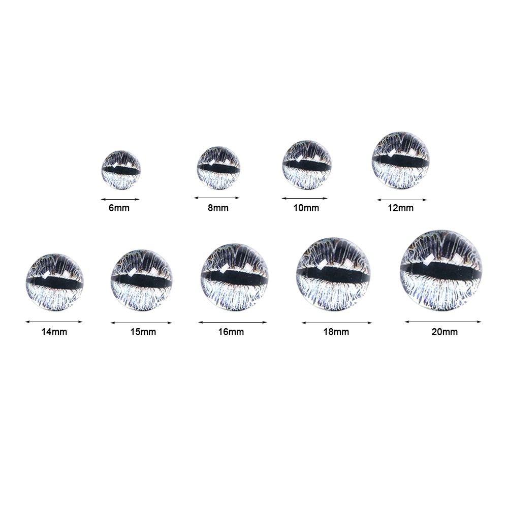 20pcs/10pairs Plastic Eyes Crafts Eyes Crystal Glitter Crystal Eyes DIY Doll Accessories