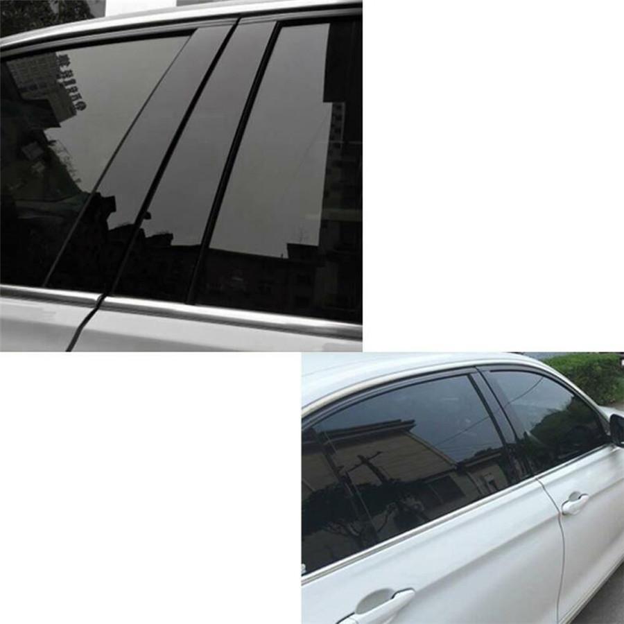 This Listing Is for One Set of Black Pre-cut Pillar Posts Molding Protector Trims Specially Designed for Honda Accord 2013-2017 .