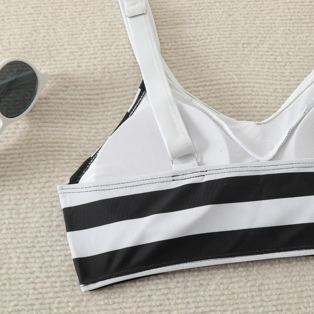 Женский купальник бикини с высокой талией, сексуальный, раздельный купальник