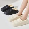 Bag Heel Waterproof Cotton Slippers Women's Winter Velvet Warm Cotton Shoes Couple Cotton Mop Silent Wool Slippers Panda