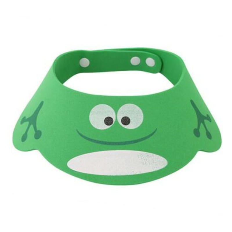 Регулируемая шапка для малышей, детская шапочка для купания, шапочка для душа, защита для волос, прямой козырек для ухода за ребенком