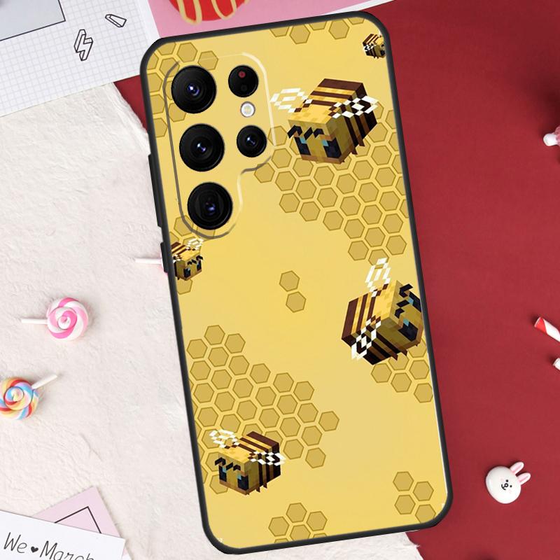 Bee Bumblebee Case For Samsung Galaxy S26 Ultra S20 S21 S22 S23 S24 S25 Ultra S10 Plus S25 FE Cover Shell