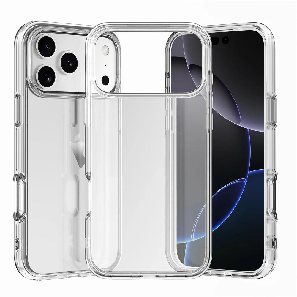 Высококачественный прозрачный чехол с блестками для 18 Pro 17 16 E 15 14 13 12 11 Pro Max Air Plus Ударопрочный прозрачный защитный чехол