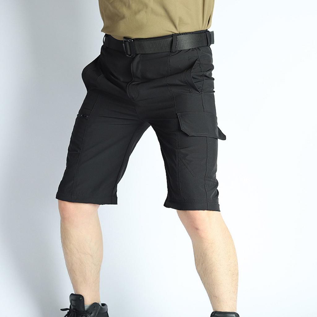 Мужские однотонные брюки-карго с несколькими карманами, мужские уличные брюки-карго с защитой от разрывов