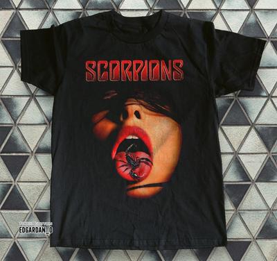 Хлопковая черная унисекс футболка Scorpions