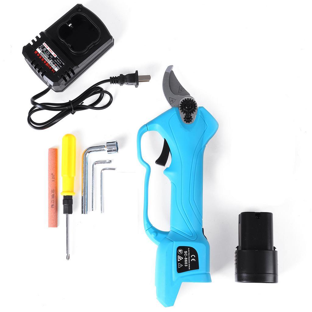 16.8V 2000mAh 28мм Аккумуляторный секатор Электрический секатор 88VF Литий-ионный аккумулятор Эффективный обрезчик фруктовых деревьев Бонсай Обрезка ветвей