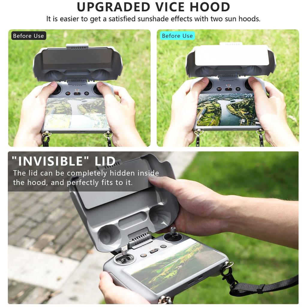 RC 2/RC Controller Sun Hood Cover for DJI Mini 4 Pro, DJI RC 2 Joysticks Protector for DJI Ari 3/ Mini 4 Pro Drone Accessories
