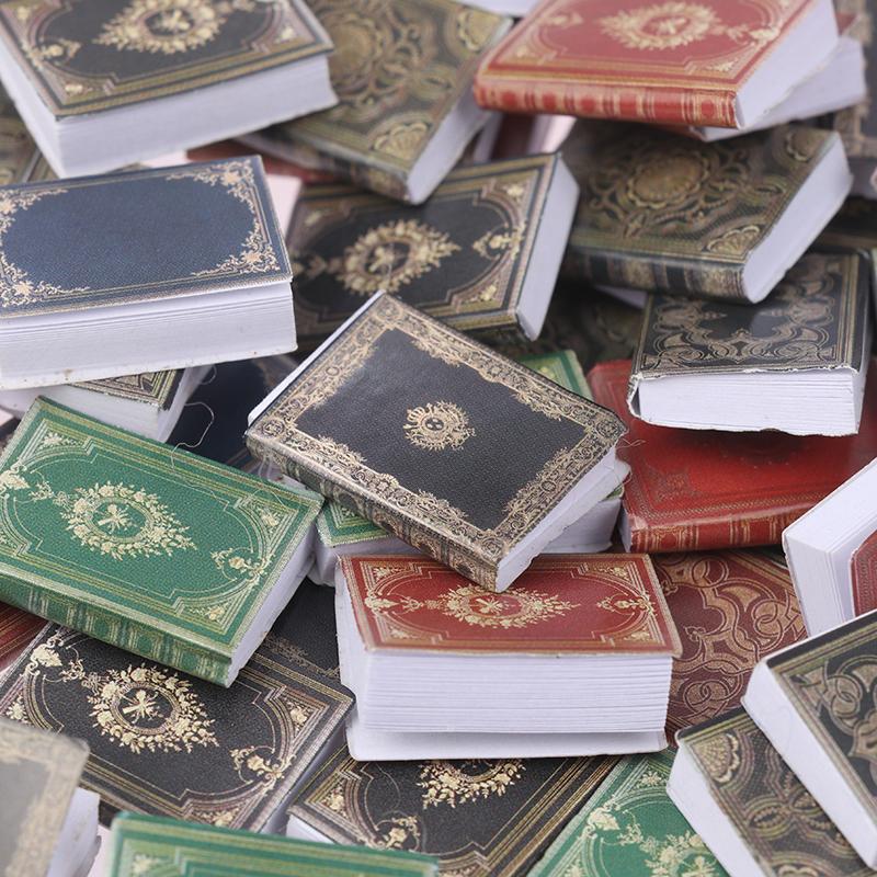 50 шт. кукольный домик миниатюрные мини-книги модель мебель аксессуары забавный книжный магазин маленький человечек книга