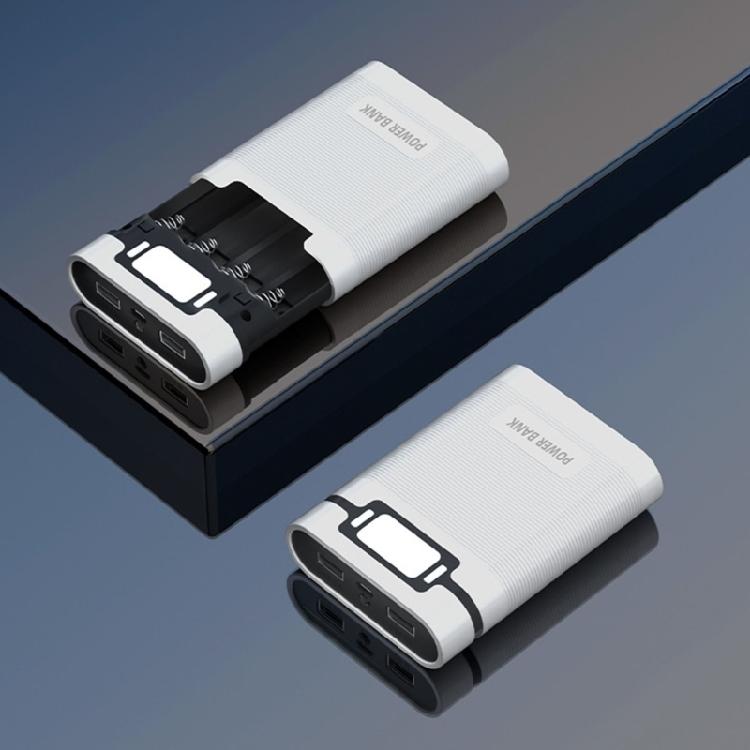 Практичный чехол-аккумулятор 18650 для мобильных устройств, 4 ячейки, съемная конструкция, простая сборка, светодиодный дисплей питания, подходит для энтузиастов