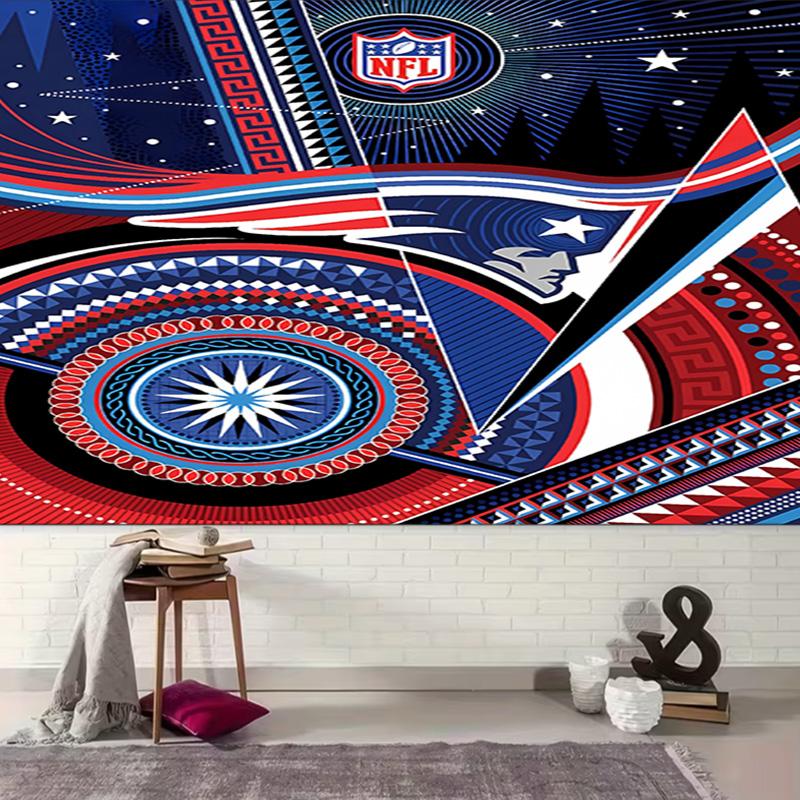 1pc Patriot Logo Tapestry, Living Room, Bedroom, Office, Party Decor, Ideal Festive Gift