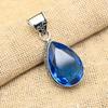 Танзанит драгоценный камень стерлингового серебра 925 пробы ювелирные изделия ручной работы кулон для свадебного подарка