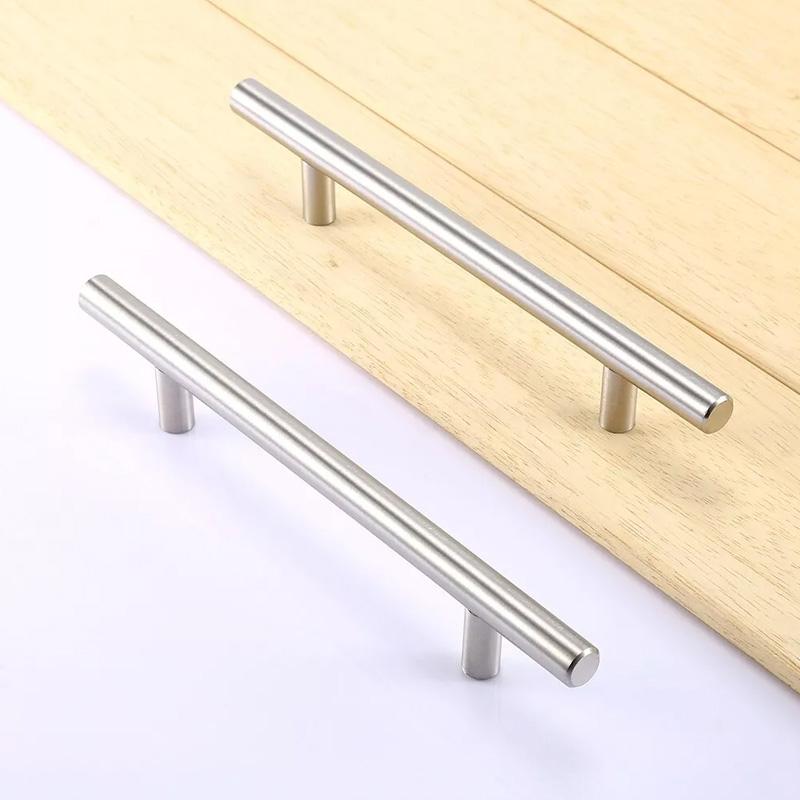 20Pcs/Pack Handle DIY Drawer Pulls Kitchen Door Knob Sliver Cupboard Stainless Steel Furniture