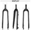 TOSEEK T800 Carbon Fiber Bicycle Front Fork Mountain MTB Bike Fork 26/27.5/29 inch Steerer Tube Straight or Tapered QR 9*100mm