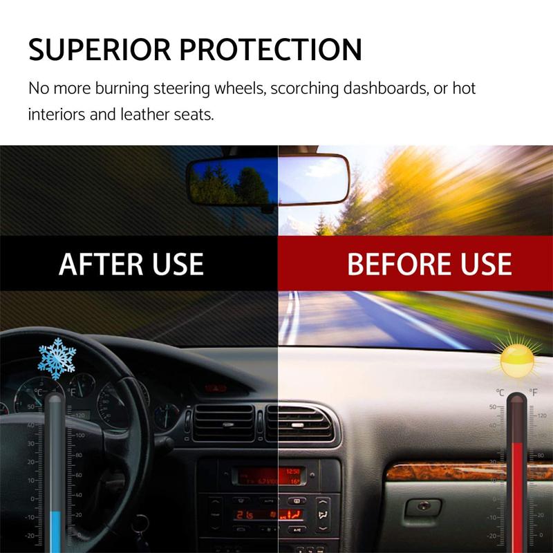 Windshield Sunshades Foldable Car Front Window Sunshade for Most Car SUV Truck Vans Visor Blocks UV Rays & Heat